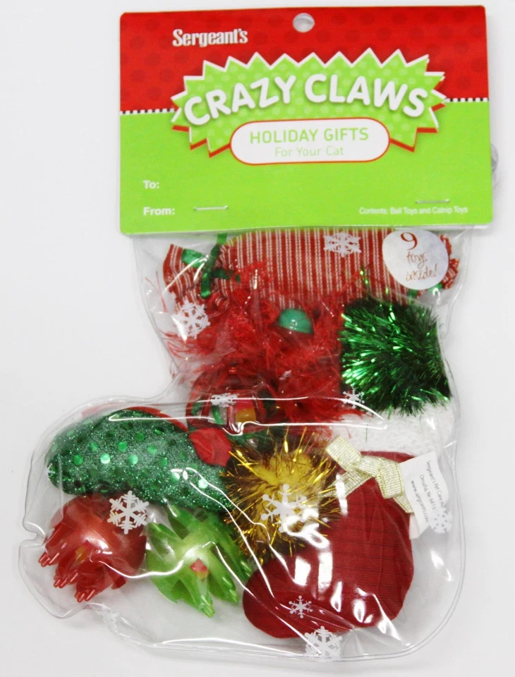 Holiday Gift Cat Toys 9 Pcs. Sergeant's - Image 1 of 3