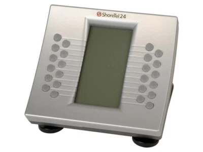 New! ShoreTel ShorePhone BB24 Button Expansion Module, Silver color - Image 1 of 2