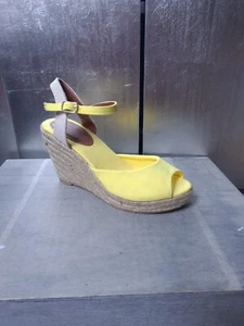 Neue PRIMADONNA Plateau Sandalen Gr 38 gelb Sandaletten Keilabsatz Wedges #S968 - Bild 1 von 12