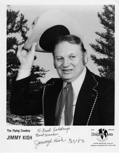 JIMMY KISH FLYING COWBOY ORIGINAL AUTOGRAMM SIGNED 8x10 FOTO - Bild 1 von 2