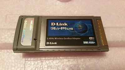 D-LINK AIR PLUS MODEL: DWL-650+ 2.4GHZ 22MBPS WIRELESS CARDBUS ADAPTER - Image 1 of 3