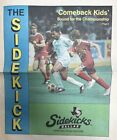 1990 Dallas Sidekicks vs. St. Louis Storm MISL Soccer Program #FWIL RARE