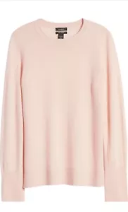Halogen Crewneck Cashmere Sweater - Pink Chintz - Small - Picture 1 of 8