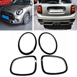Cubierta del faro delantero de coche con borde de luz trasera para MINI Cooper S F55 F56 F57 JCW negro - Imagen 1 de 6