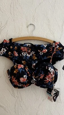 Protest Bikini Gr.36 M Schwarz Blumen Neu mit Etikett. - Bild 1 von 3