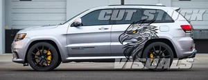FOR JEEP HAWK Decal CAST vinyl KIT HELLCAT TRACKHAWK CHEROKEE TRIBAL DRY MOUNT - Picture 1 of 2