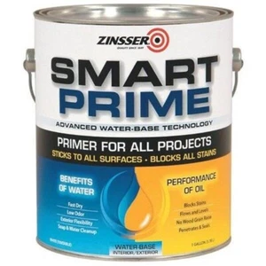 ZINSSER 10 LITRE SMART PRIME PRIMER-SEALER-UNDERCOAT WHITE COLOUR PAINT - Picture 1 of 1