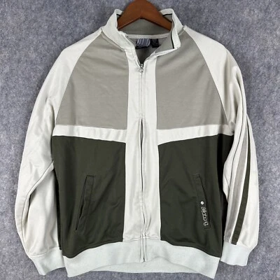 Chaqueta deportiva BILLABONG para hombre grande verde tostado bloques de colores cremallera completa de colección *manchada* Foto 1 de 4