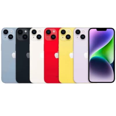 Nuovo Apple iPhone 14 (5G) 128GB/256GB Dual SIM Smartphone Sbloccato Nero/Blu - Immagine 1 di 4