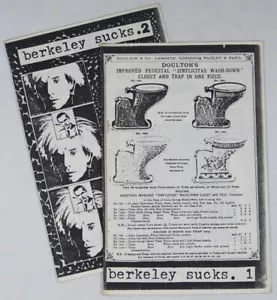 Berkeley Sucks #1 & 2 - Vintage 90s Zine - Underground Punk Humor Comix Art RARE - Picture 1 of 10