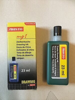 Tinta De Dibujo Aristo Verde 23 Ml Mg1 Totalmente Nueva Para Bolígrafos De Dibujo Técnico Rotring • 7.68€