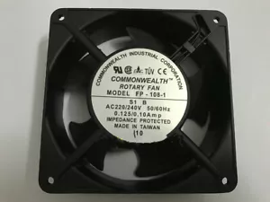COMMONWEALTH 12038 FP-108-1 S1 B 220/240V 0.125/0.10Amp 12CM AC Cooling Fan - Picture 1 of 1