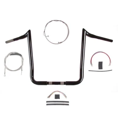 Kit de barra PrimeApe 2008-2013 1 1/4" negra 16" Harley Electra Street Glide con ABS Foto 1 de 2