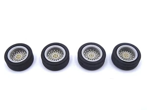 ALEZAN MODELS . ACCESSOIRES 1/43 . SET DE 4 ROUES JANTE BBS . 4 ECROUS . - Imagen 1 de 22