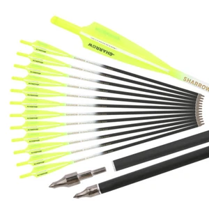 16" 17" 18" 20" 22" Crossbow Bolts Carbon Arrow Quiver Bow Hunting Archery Shoot - Picture 1 of 19