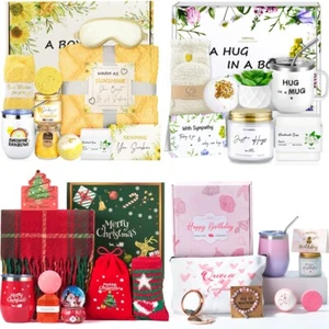 Christmas Spa Gift Baskets, Care Package for Women, Birthday Gifts for Women - Picture 1 of 60