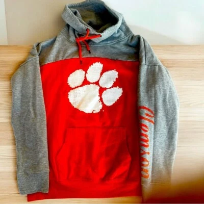 Sudadera para mujer Coliseo, Clemson cuello falso talla mediana Foto 1 de 4