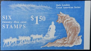 ÉTATS UNIS - USA - CARNET de TIMBRES - JACK LONDON N°1630a x6 - Imagen 1 de 2