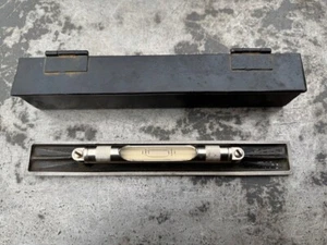 Vintage Stanley No. 34 Machinist Level 10 Inch With V-Slot Base, Metal Case Tool - Picture 1 of 4