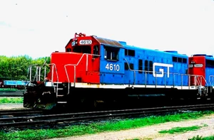 ORIGINAL KODACHROME SLIDE GRAND TRUNK GPR-9 #4610 BATTLE CREEK, MI MAY 20, 1995 - Picture 1 of 1