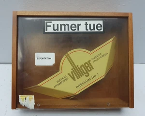 Caja de madera de cigarros Villiger Premium Nº 1 Sumatra vintage - VACÍA - Imagen 1 de 10