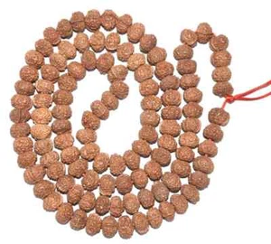 Rare Ganesh Rudraksha Mala - 109 Beads - Lab Certified - Picture 1 of 4