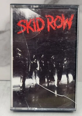Skid Row Self Titled (Cassette Tape) debut Album Sebastian Bach Glam Metal - Image 1 of 4