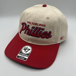 47 Philadelphia Phillies Crosstown Classic Franchise Fitted Hat X Large Red Tan - Picture 1 of 11