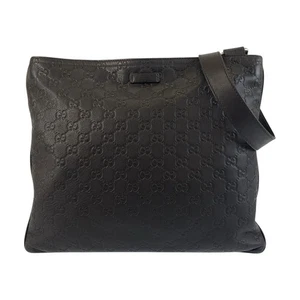 GUCCI Guccisima 201446 Shoulder Bag Messenger Bag Brown Gold Hardware leather GG - Picture 1 of 9