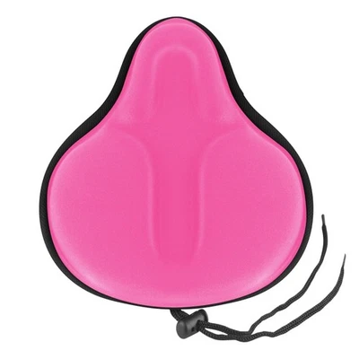 Cojín de asiento de bicicleta rosa cómodo - Funda de asiento suave para MTB, ejercicio y aire libre... Foto 1 de 4