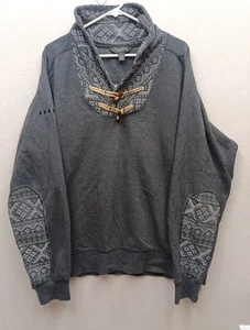 Rocawear Mens 2xl Gray Sweatshirt Toggle Accent - Picture 1 of 10