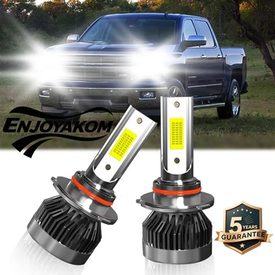 For Chevrolet Silverado 3500 Classic 2007-2007 Front LED Headlight Kit Low Bulbs Foto 1 de 4