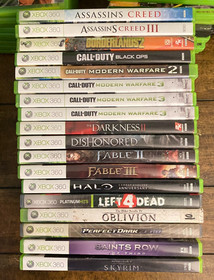XBox 360 Video Games All Rated M, All Include Manuals, Buy More Save More. CIB