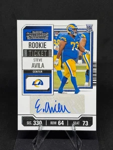 Steve Avila 2023 Panini Contenders Rookie Ticket Auto #155 Los Angeles Rams - Picture 1 of 2