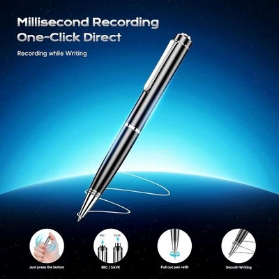 64GB Digital Voice Recorder AI-Intelligent Noise Reduction Audio Device Pen MINI - Image 1 of 4