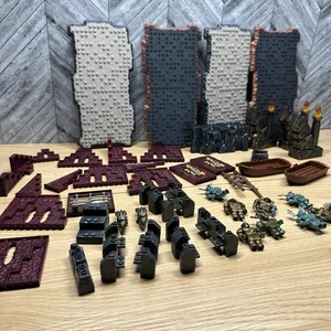 Lot Of Mega Bloks Dragons Krystal Wars Castle Pieces Warrior Mini Figures - Picture 1 of 8