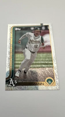 2025 Topps Sand Glitter Foil #305 Max Schuemann Oakland A’s - Image 1 of 2