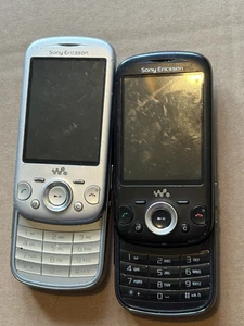 Retro Sony Ericsson Zylo Walkman W20i Slider Mobile Phone - Black + Silver - Picture 1 of 3