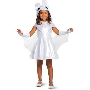 Licensed How To Train Dragon Light Fury Classic Costume Child Girls 87878 - Picture 1 of 4