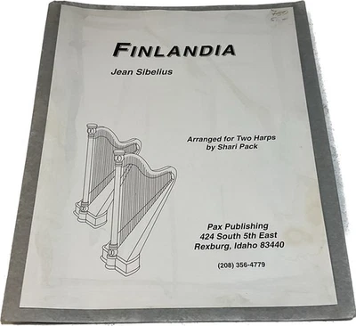 Finlandia Jean Sibelius Sheet Music 2 Harps Arr Shari Pack - Image 1 of 3