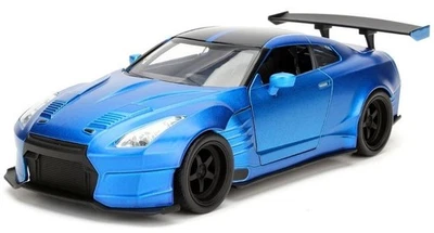 JADA TOYS, NISSAN GT-R R35 Ben Sopra 2009 blu metallizzato di Brian dal film ... - Immagine 1 di 4