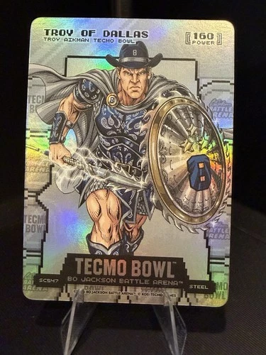 Bo Jackson Battle Arena Tecmo Silver Coin Troy Of Dallas Aikman SP Featured Hero