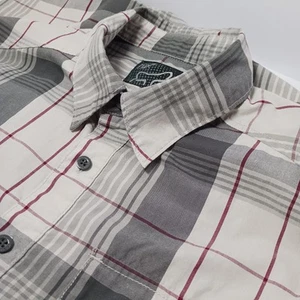 Fox Racing Multicolor Plaid Button Up Shirt Mens Sz M Cotton Blend - Picture 1 of 6