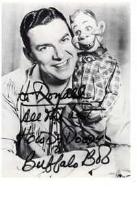 BUFFALO BOB & HOWDY DOODY handsigniertes signed 4x5,5 Foto - To Donald - Bild 1 von 1