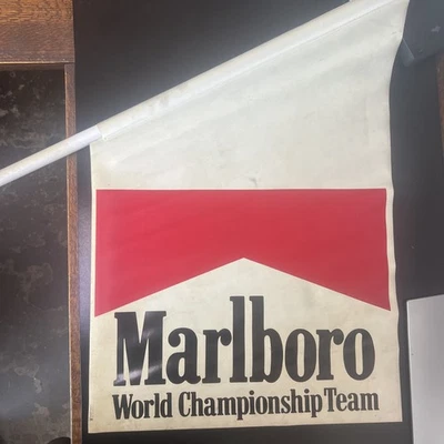Vintage Marlboro Red Racing Flag - Image 1 of 3