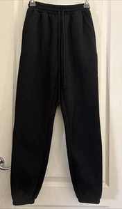 EUC SHEIN BASICS Cotton Drawstring High Waist Solid Sweatpants Woman’s Size XS - Picture 1 of 8