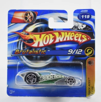 Tarjeta corta diecast Hot Wheels Track Aces White Brutalistic 2006 1/64 Foto 1 de 4