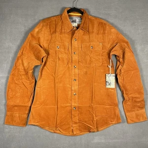 NEW Toddland Shirt Size M Orange Button Up Corduroy Outdoor Casual - Picture 1 of 9