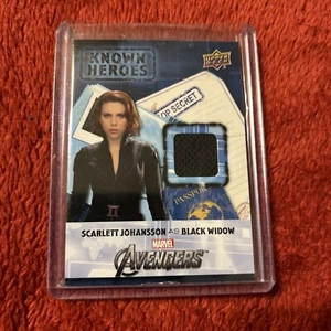 2016 cubierta superior Marvel Scarlett Johnson As Black Widow Reliquia Tarjeta de Material KH-BW - Imagen 1 de 8