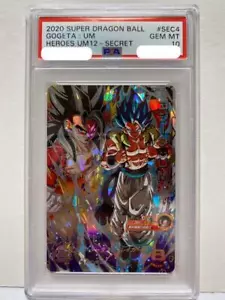 PSA10 Super Dragon Ball Heroes Gogeta UM Secret UM12-SEC4 Japanese TCG Bandai - Picture 1 of 2